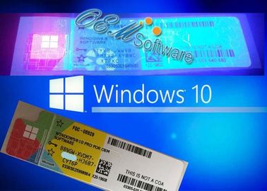 세계적인 작동 Windows 10 전문가 면허 열쇠 Windows Coa 스티커 직업적인 홈 키 면허
