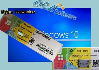 자유로운 발송 Windows 10 전문가 활성화 열쇠 x 20의 상표 COA