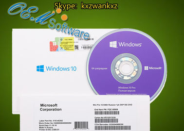 FPP 면허 Windows 10의 직업적인 Oem 팩 승리 10 직업적인 DVD 상자 세계적인 활성화