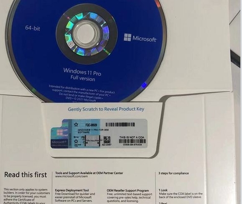 Microsoft Windows 11 활성화 키 코드 Win 11 Coa 스티커 Oem 팩 상자
