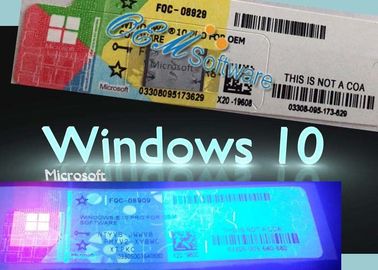 PC/노트북 Windows 제품 열쇠 Windows 10는, 10의 직업적인 소매 열쇠 Oem 팩 DVD를 이깁니다