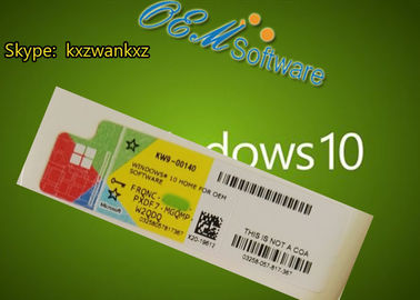 FQC Windows 10 Oem 중요한 공백 COA를 가진 직업적인 Coa 승리 10 가정 Coa 스티커를 주문을 받아서 만드십시오