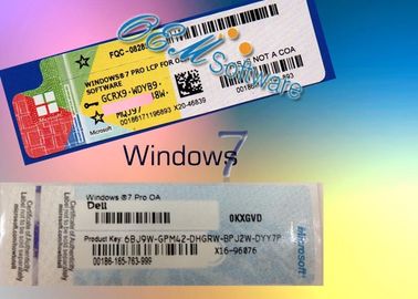 홀로그램 Windows 7 Coa 스티커 승리 7 직업적인 Oem 온라인 활성화 열쇠