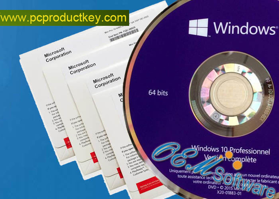 소매 중요한 Windows 10 직업적인 Oem 팩 온라인 활성화 64 조금 승리 10 DVD 팩