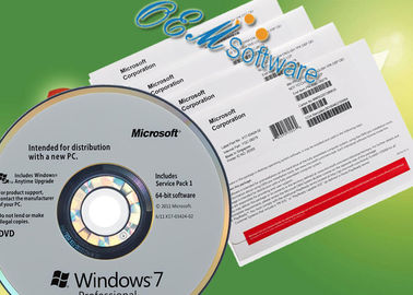 진짜 윈도우즈 7 전문적 박스 온라인 활성화는 7장 프로 키 Coa 스티커를 얻습니다