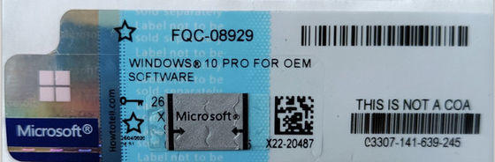 ESD PC 프로덕트 키 팩 윈도우 10 서베이 Coa 스티커 OEM