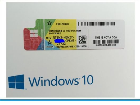 64비트 DVD Windows 10 Pro Oem 팩 Win 10 시스템 빌더 상자 활성화 키