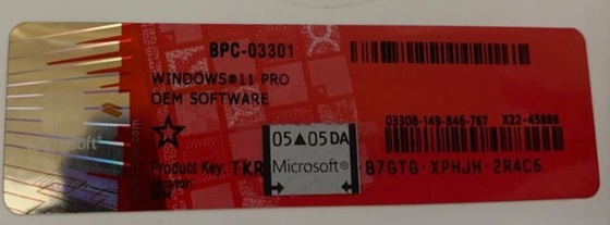 다국어 Windows 11 Pro 정품 인증 키 Win 11 Pro Coa 스티커