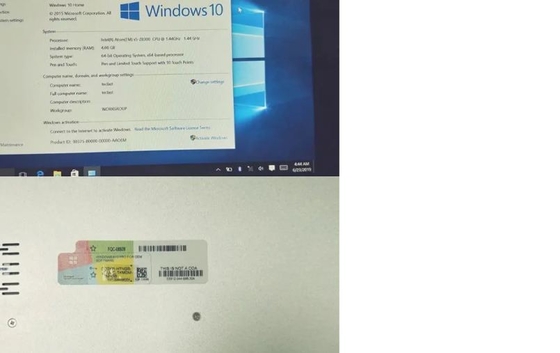 윈도우 10 프로 Coa 스티커 2PC 활성화는 10개의 프로 키를 랩탑으로 수상합니다